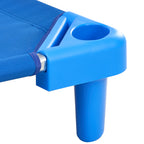 Stackable Kiddie Cot, Pack of 6, Portable Toddler Nap Cots, Standard Size 52' L x 23' W Daycare Cots for Kids, Preschool Clas