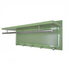 Esyspot Metal Powder Coating Hook Wall Mounted with Shelf Green Metal 29.53 inches - Grand Goldman Shop