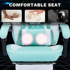 Ergonomic Video Gamer Chairs,Computer Gaming Chairs with Massage Lumbar Support and footrest,Racing Style Computer Chair Adju