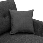 76.5' Linen Blend Upholstered Sectional with Pull-Out Bed and Chaise Storage - Grand Goldman Shop