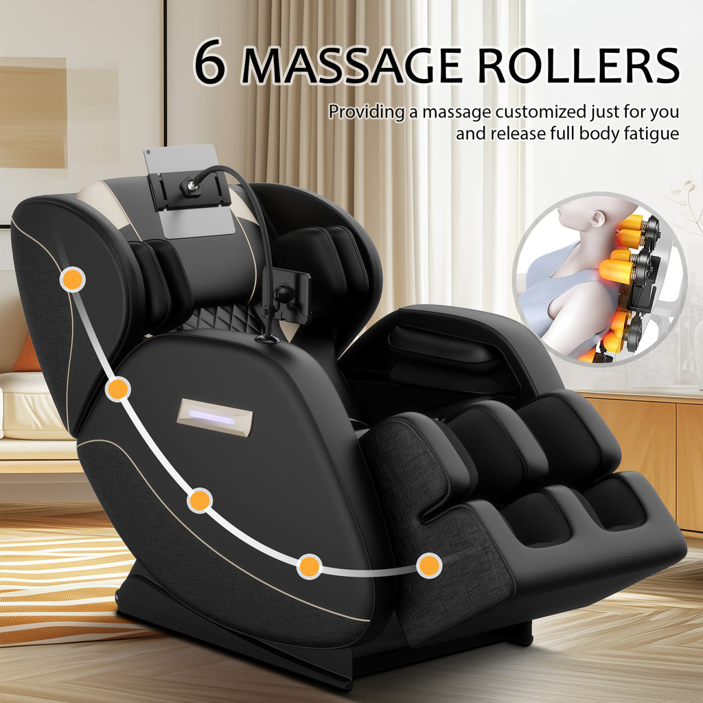 Massage Chair Recliner with Zero Gravity with Full Body Air Pressure - Grand Goldman Shop