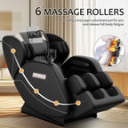 Massage Chair Recliner with Zero Gravity with Full Body Air Pressure - Grand Goldman Shop