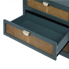 3 Drawer Cabinet, Natural rattan, American Furniture, Suitable for bedroom, living room, study - Grand Goldman Shop