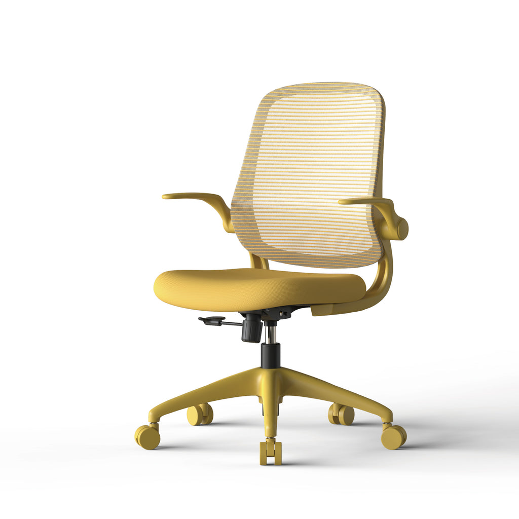 Ergonomic Color Office Chair 350LBS, Home Office, Mesh Back, Integrated Molded Foam, Comfortable Sitting, Flipping Armrest, F