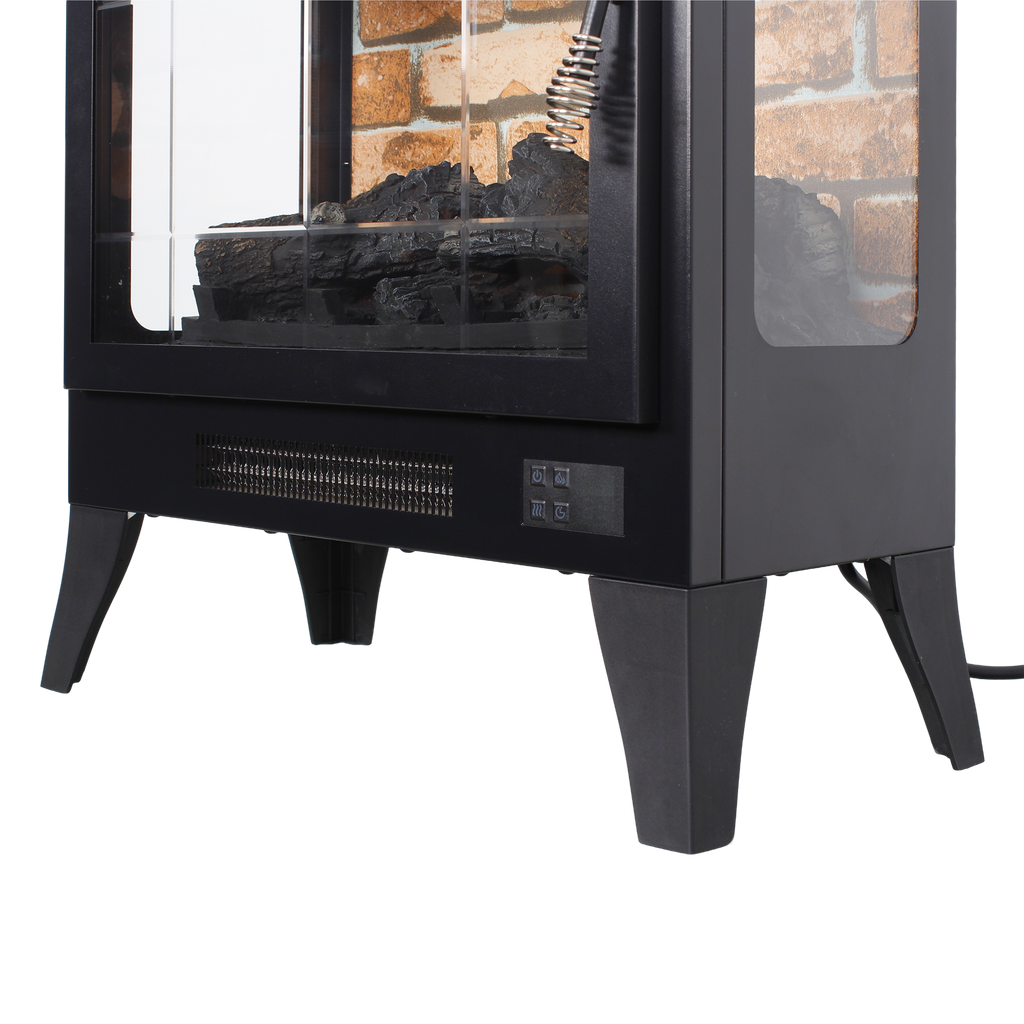 21 inchThree-sided Freestanding Electric Fireplace Stove heater with 3D Flame effect with remote control - Grand Goldman Shop