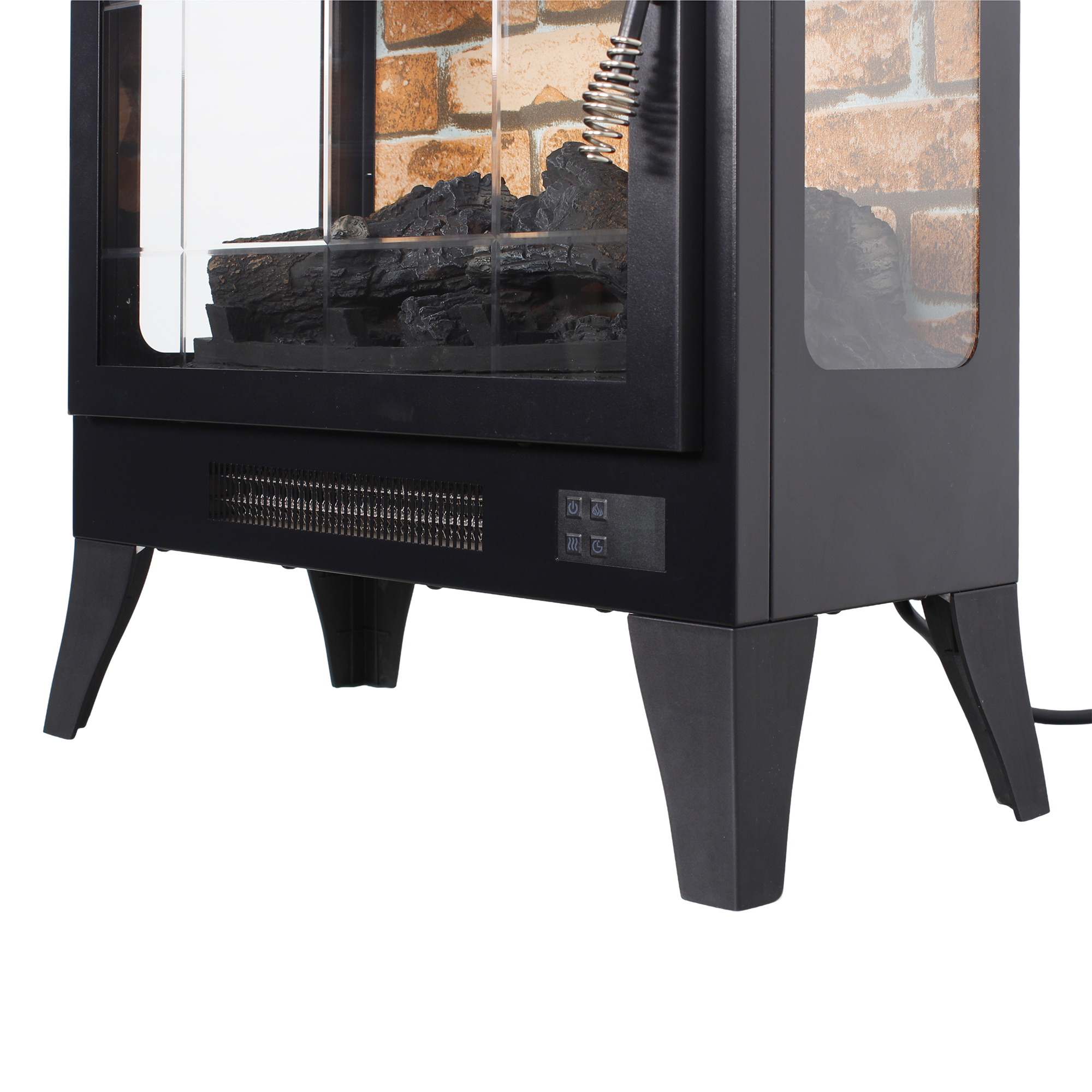 21 inchThree-sided Freestanding Electric Fireplace Stove heater with 3D Flame effect with remote control - Grand Goldman Shop