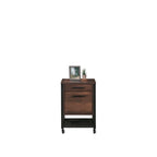 Pedestal File Cabinet with Large Drawers, Antique Dark Oak finish | Premium Home Decor - Grand Goldman