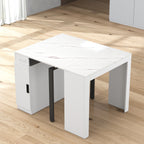 Modern Multifunctional Extendable Dining Table with Outlet, Space Saving Expanding Table with Storage for Party, Weddings, Meetings, Celebrations - Grand Goldman Shop