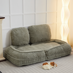 [VIDEO provided] Human Dog Bed ,Lazy Sofa Couch ,5 Adjustable Position,sit,sleep,fold,suit to put in bedroom, living room ,Space Saving Design,Green - Grand Goldman Shop