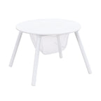 Children's White Panel Table with 4 Chairs Set, Multi-Functional MDF Design - Grand Goldman