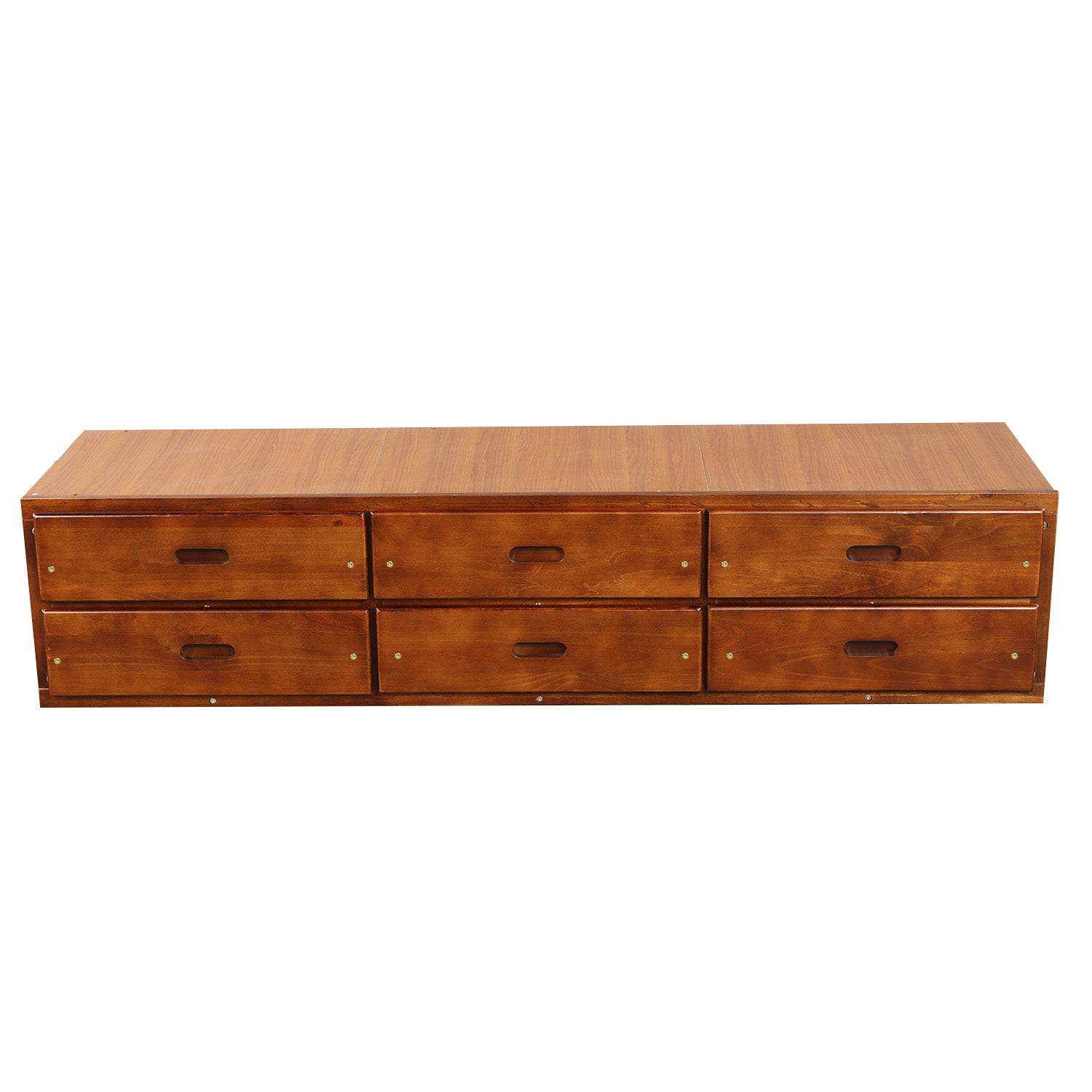Orisfur. Twin Size Platform Storage Bed Solid Wood Bed with 6 Drawers - Grand Goldman Shop