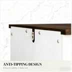 Modern Style File Cabinet with 3 Drawers,Office Storage Cabinet for A4,For Home and Office - Grand Goldman
