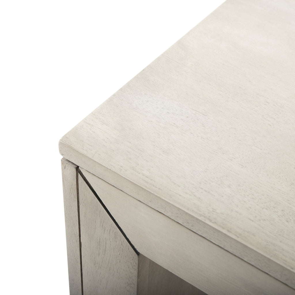 Acacia Wood Dining Bench, Light Gray Oak Finish, Farmhouse Style, 48x15x18 Inches - Grand Goldman Shop