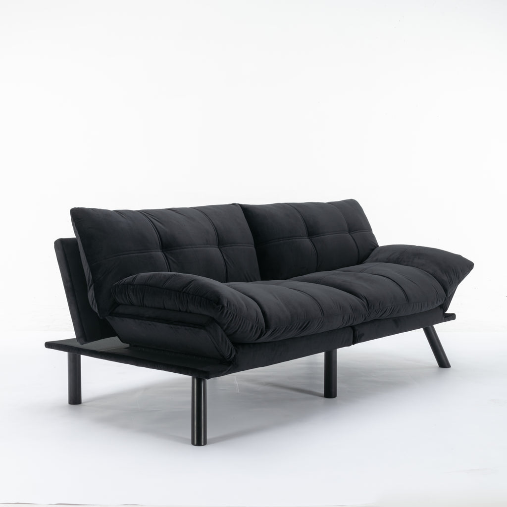 Black Convertible Folding Modern sofa Bed - Grand Goldman Shop