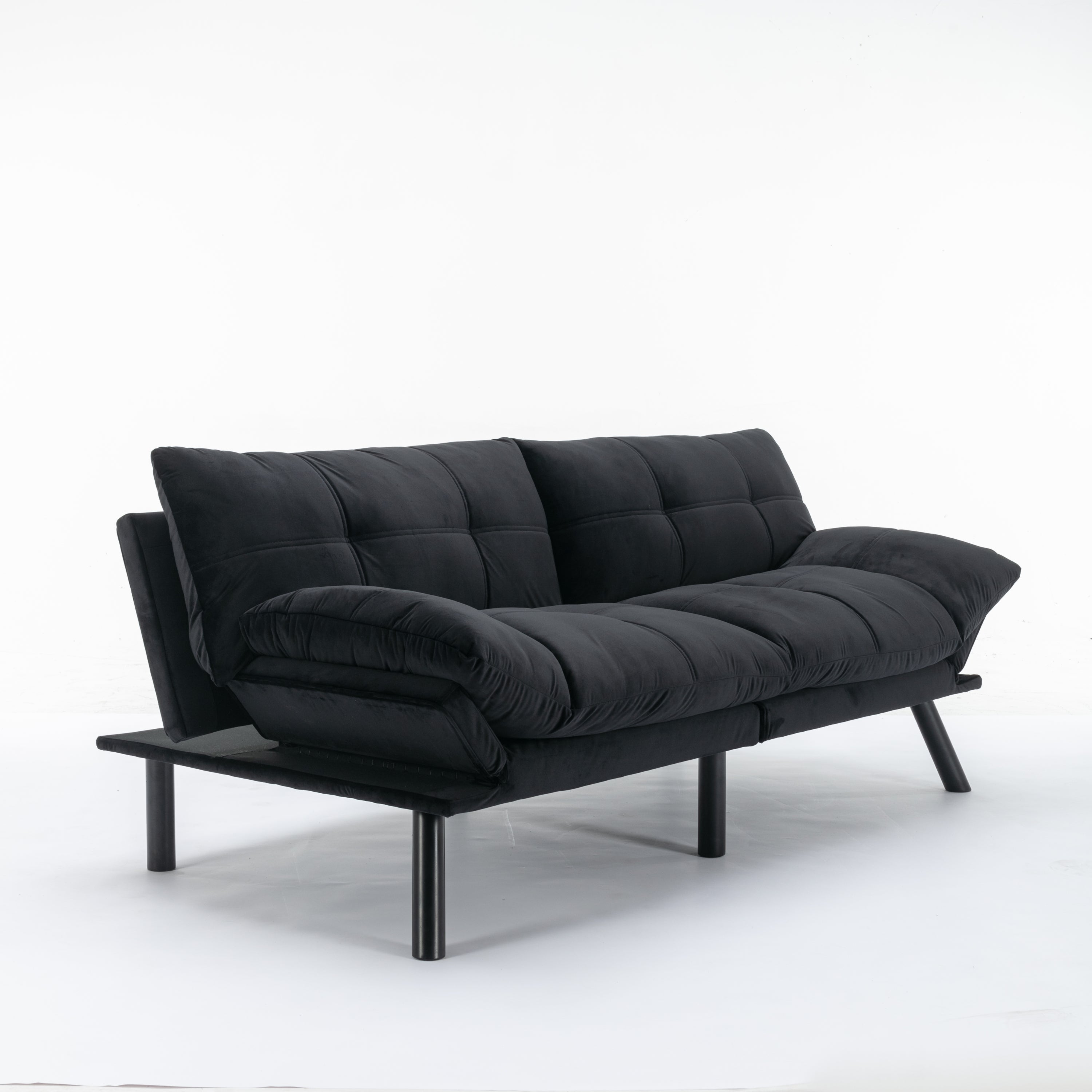 Black Convertible Folding Modern sofa Bed - Grand Goldman Shop