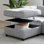 Modular Sectional Sofa, Convertible Sofa Seat With Storage, Sleeper Sectional Sofa Set, Fabric Flexible Modular Combinations for Living Room - Grand Goldman Shop