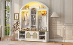 Multi-functional wardrobe/entrance wardrobe, equipped with shoe racks, clothes hangers and hooks. Wardrobe - A wardrobe is made of sturdy medium-density fiberboard with modern design and practical sto - Grand Goldman Shop