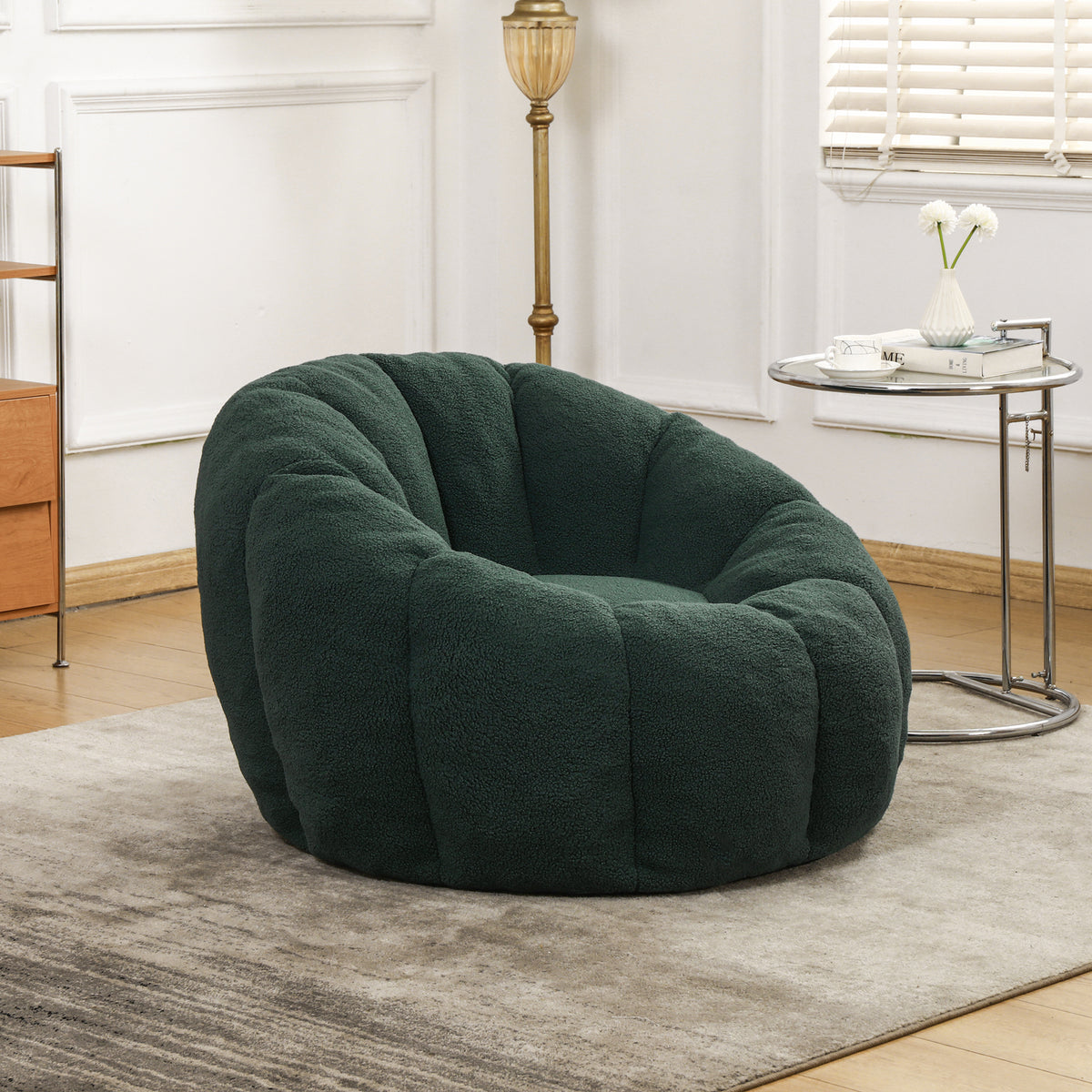 Bean Bag Chair, Bean Bag Sofa Chair with Armrests Stuffed High-Density Foam, Lazy Sofa Comfy Chairs BeanBag Chair for Adults in Living Room,Bedroom Reading - Grand Goldman Shop