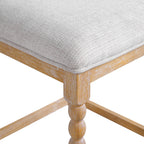 26''Counter Stools,Set of 2 with Upholstered Seat, Solid Acacia wood Frame, Foam-Padded Seat, Open Airy Design for Kitchen Island and Bar, Natural - Grand Goldman Shop