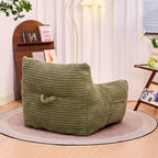Bean Bag Chair for Adults with Armrests - Oversized Comfy Beige Beanbag Lounge Lazy Floor Sofa Chair for Living Room, Bedroom & Dorm, Cozy Fluffy Single Cloud Mini Couch - Grand Goldman Shop