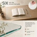 CLEAR Tempered glass table mat 20X32 INCH - Grand Goldman