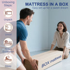 10 inch Hybrid Mattress in a Box,Individual Pocket coil, Medium Firm, Memory Foam Mattress with CertiPUR-US Certified Foam - Grand Goldman Shop