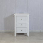 White 3 Drawer Nightstand with Charging Station and USB Ports & Power Outlets,Wooden Bed Side Table/End Table Modern Night Stands for Bedrooms - Grand Goldman Shop