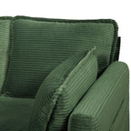 48' Soft Corduroy Loveseat Couch W/Soft Cushions,Side Storage Pocket,Sturdy Composite Board & Solid Wood Frame, High Rebound Sponge,Easy Assembly,Ideal for Living Room,Apartment,Dorm,Office. - Grand Goldman Shop