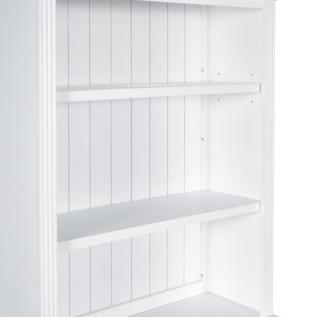 83.4'Tall Bookshelf with 3 pieces LED Lighting, Modern Bookcase with 2 Doors and 1 Drawer,Storage Bookcase with Open Shelves for Living Room,Home Office,White - Grand Goldman Shop