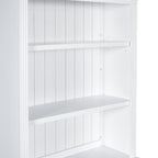 83.4'Tall Bookshelf with 3 pieces LED Lighting, Modern Bookcase with 2 Doors and 1 Drawer,Storage Bookcase with Open Shelves for Living Room,Home Office,White - Grand Goldman Shop