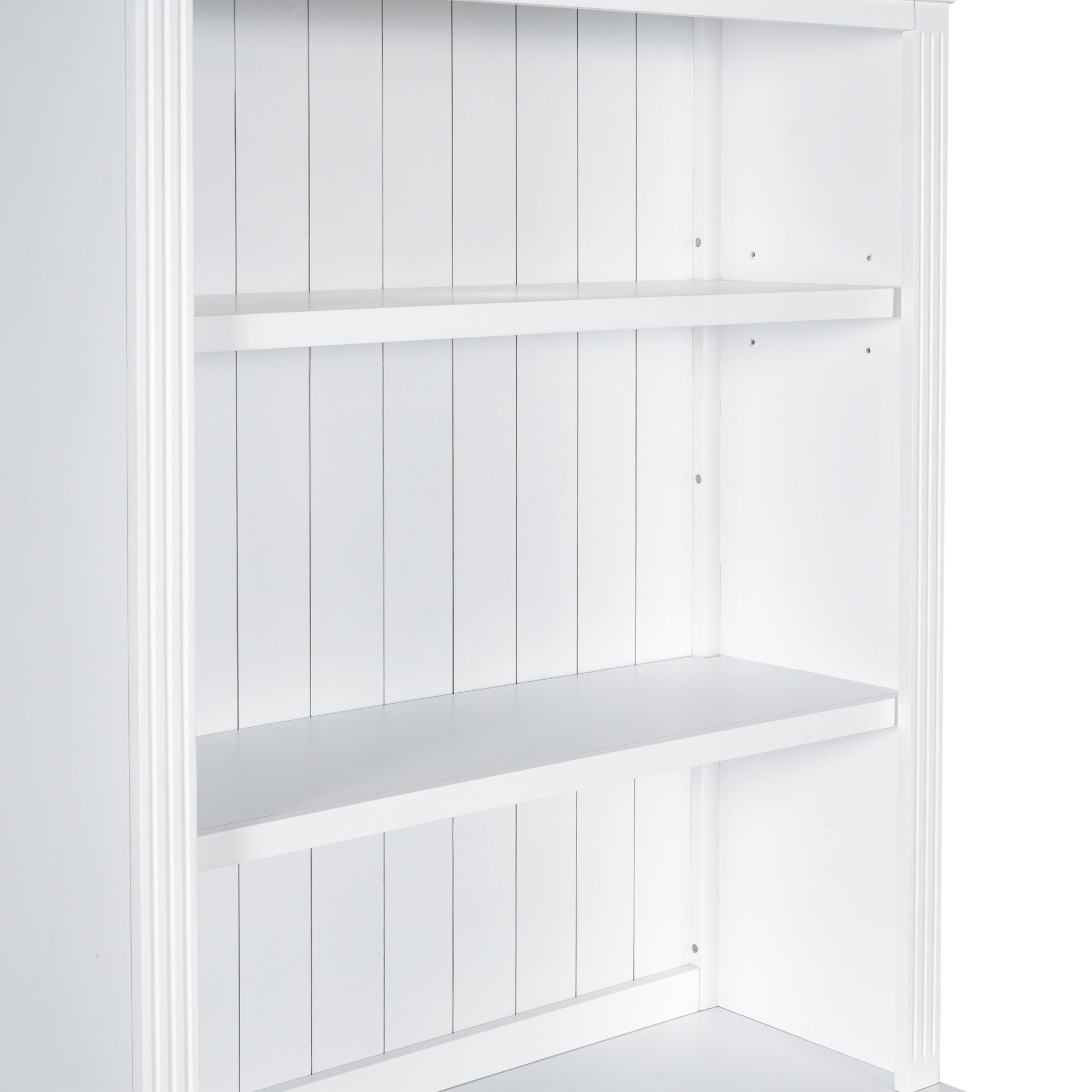 83.4'Tall Bookshelf with 3 pieces LED Lighting, Modern Bookcase with 2 Doors and 1 Drawer,Storage Bookcase with Open Shelves for Living Room,Home Office,White - Grand Goldman Shop
