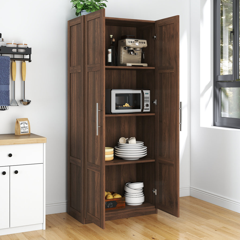 Pantry Cabinet, Kitchen Pantry Storage Cabinets with 2 Door and 3  Shelves,  Pantry Storage Cabinet, Cupboard for Kitchen, Dining Room and Living Room. - Grand Goldman Shop