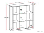 Artisan - 9 Cube Bookcase and Storage Unit - White - Grand Goldman
