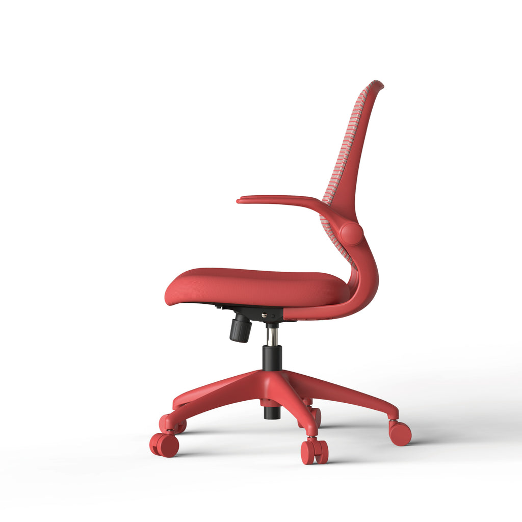 Ergonomic Color Office Chair 350LBS, Home Office, Mesh Back, Integrated Molded Foam, Comfortable Sitting, Flipping Armrest, F