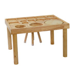 Sensory Table for Toddlers 1-3 with 2 Chairs, Wooden Kid Activity Table Chair Set with Double-Sided Boards for Sand and Water