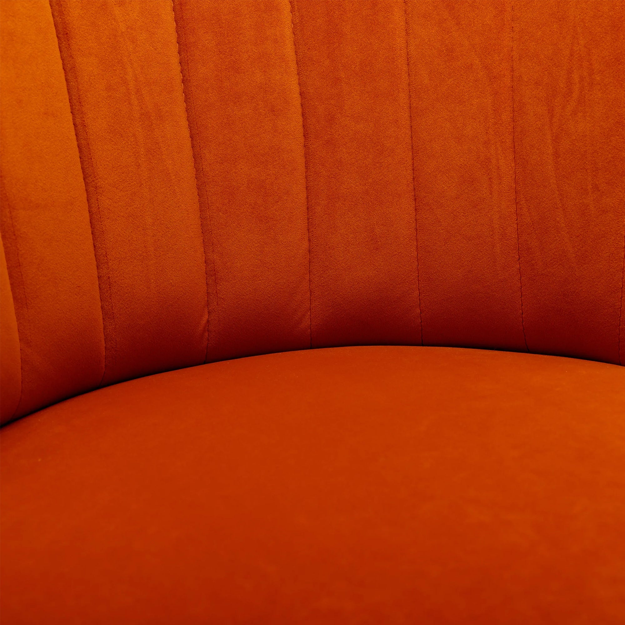 360 Degree Swivel Cuddle Barrel Accent Sofa Chair, Fluffy Velvet Round Armchair, Orange, 25.20'' x 25.59'' x 26.38'' - Grand Goldman Shop