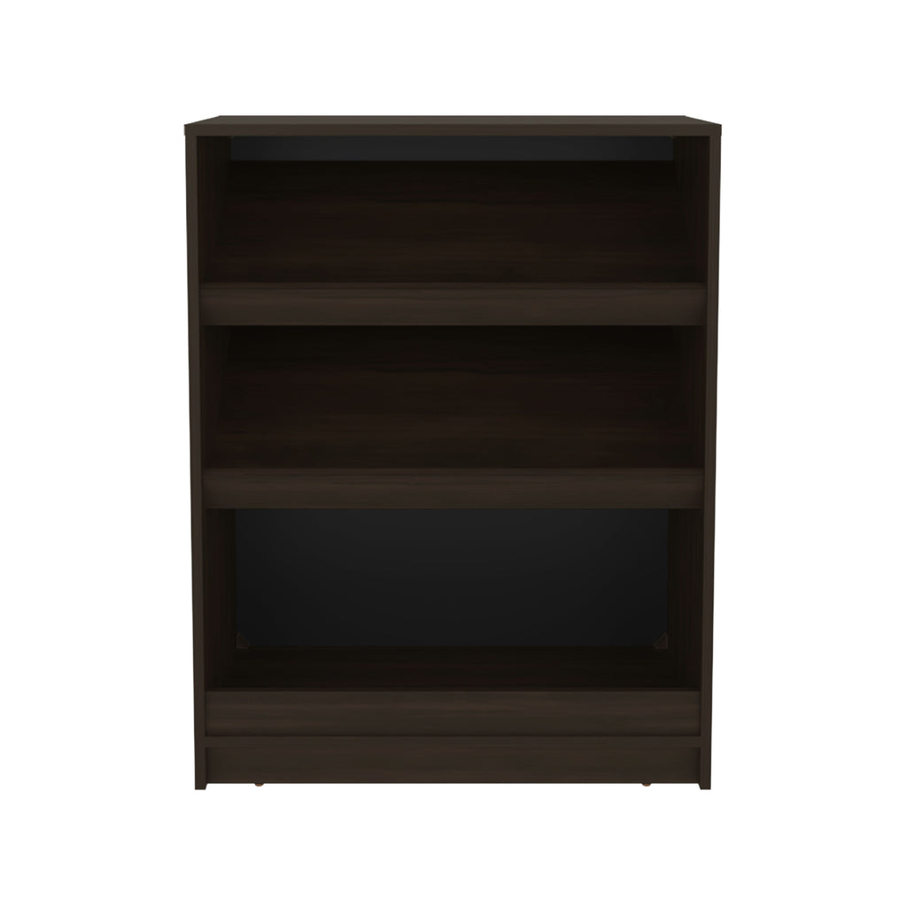 Toby 3-Tier Shoe Rack With Open Shelves Freestanding Shoe Organizer For Entryway Or Closet, Stained Walnut - Grand Goldman Shop