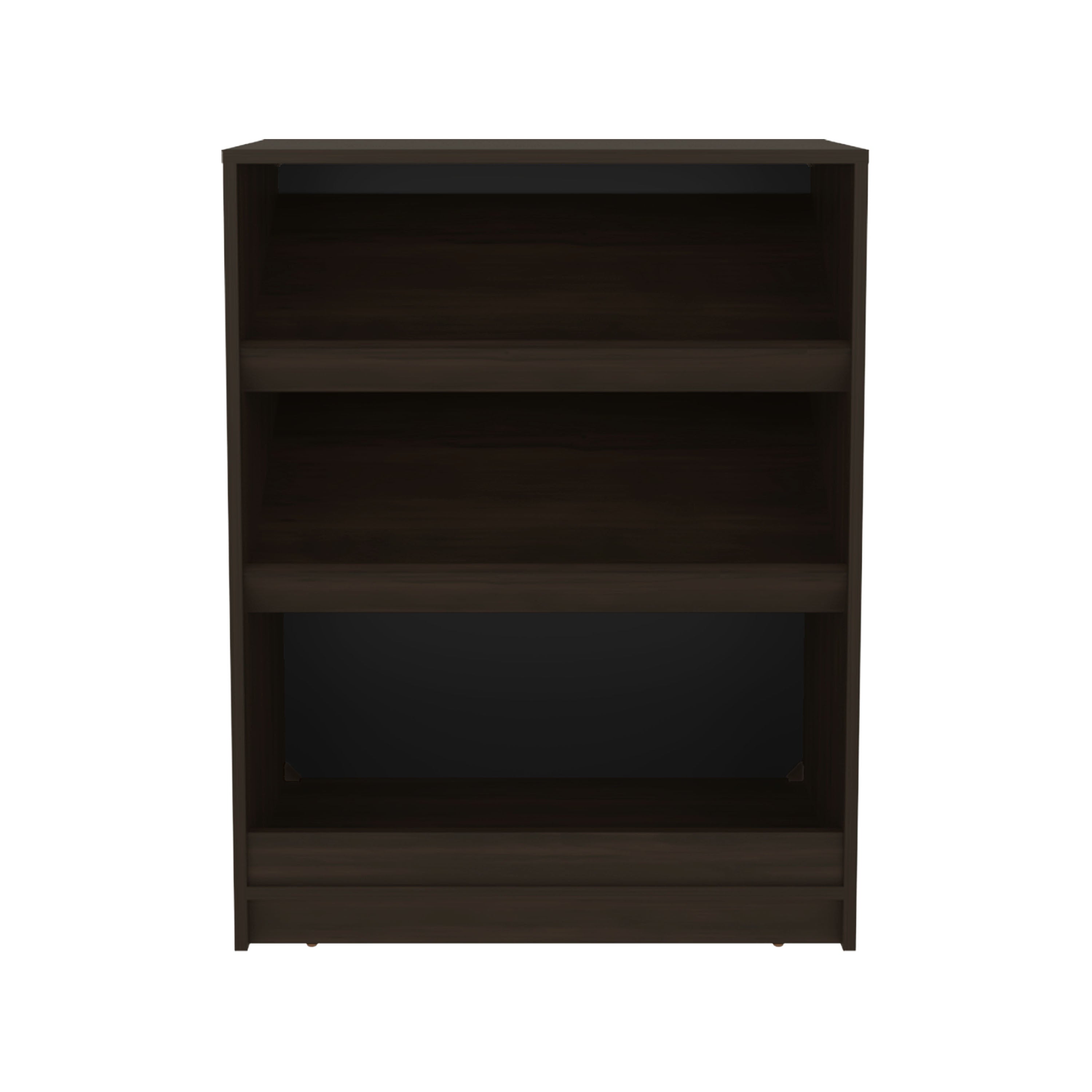 Toby 3-Tier Shoe Rack With Open Shelves Freestanding Shoe Organizer For Entryway Or Closet, Stained Walnut - Grand Goldman Shop