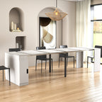 Modern Multifunctional Extendable Dining Table with Outlet, Space Saving Expanding Table with Storage for Party, Weddings, Meetings, Celebrations - Grand Goldman Shop
