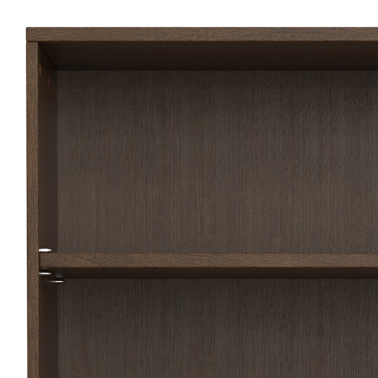 Harper 5 Shelf Bookcase in Walnut Brown with Solid Wood Construction and Mid-Century Modern Design | Premium Home Decor - Gra