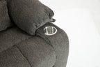 Lift Chair for Big and Tall Person with Inconvenient Legs: High Density Foam Lift Sofa with Heat and Massage, 2 Pockets, 2 Cup Holder, 2 Remote, OKIN Motor - Grand Goldman Shop