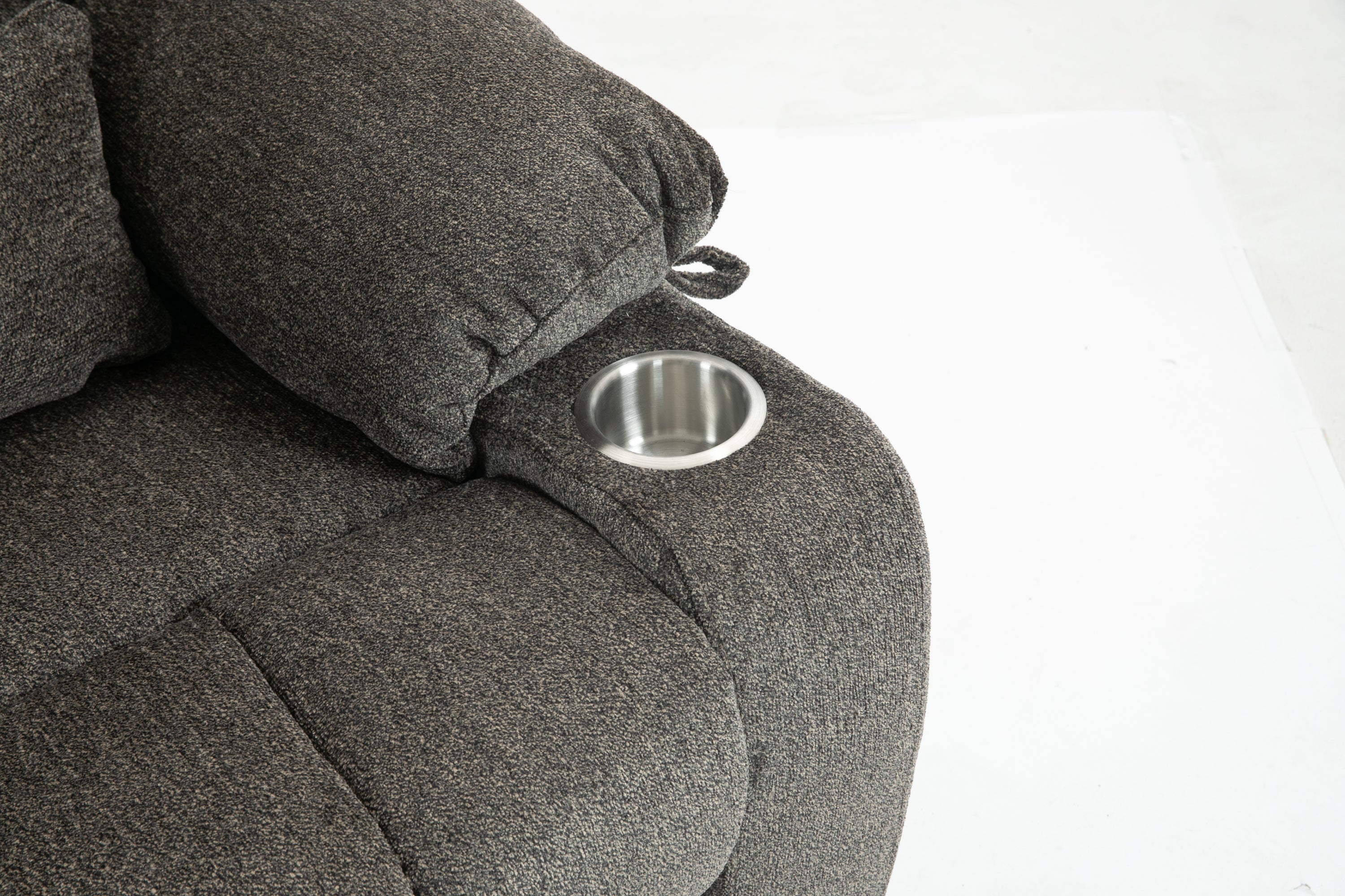 Lift Chair for Big and Tall Person with Inconvenient Legs: High Density Foam Lift Sofa with Heat and Massage, 2 Pockets, 2 Cup Holder, 2 Remote, OKIN Motor - Grand Goldman Shop