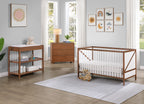 Pixie Zen 3-in-1 Crib in Walnut/White - Grand Goldman