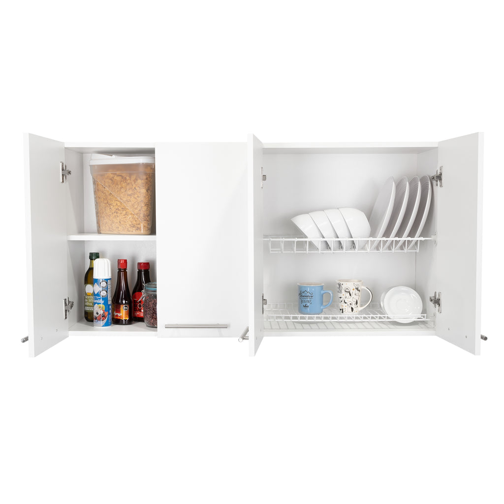 Sitka Wall Cabinet, Two Spacious Divisions, Four Doors - Grand Goldman Shop