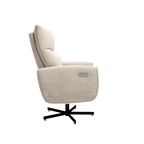Power Swivel Recliner Chair, Electric Reclining with USB & Type-C Charging, 360° Swivel Velvet Upholstered Accent Chair, for 