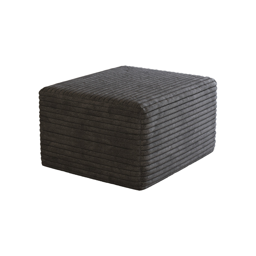 Sofa ottoman ,No Assembly Required,Dark Grey(Plush Corduroy Fabric) - Grand Goldman Shop