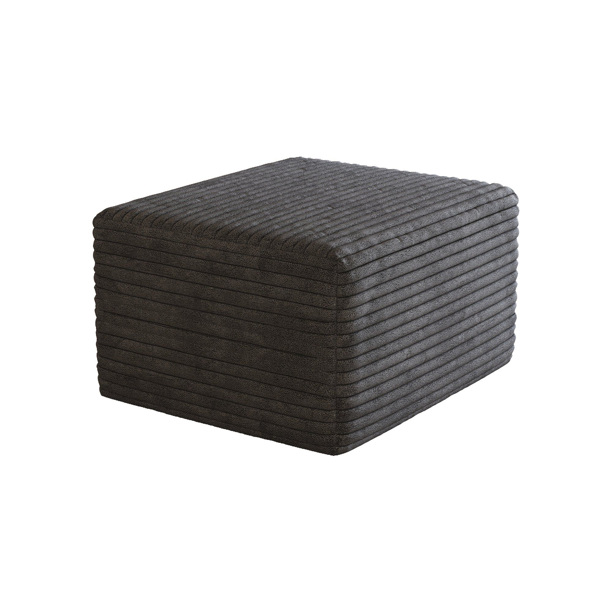 Sofa ottoman ,No Assembly Required,Dark Grey(Plush Corduroy Fabric) - Grand Goldman Shop
