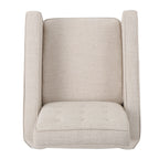 Macedonia Mid-Century Modern Button Tufted Fabric Recliner - Grand Goldman Shop