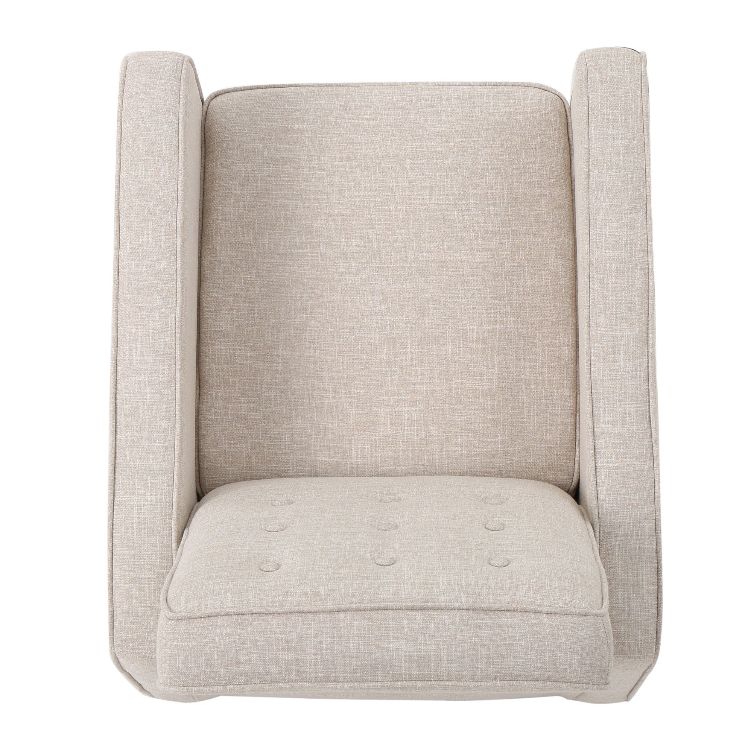 Macedonia Mid-Century Modern Button Tufted Fabric Recliner - Grand Goldman Shop