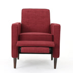 Macedonia Mid-Century Modern Button Tufted Fabric Recliner - Grand Goldman Shop
